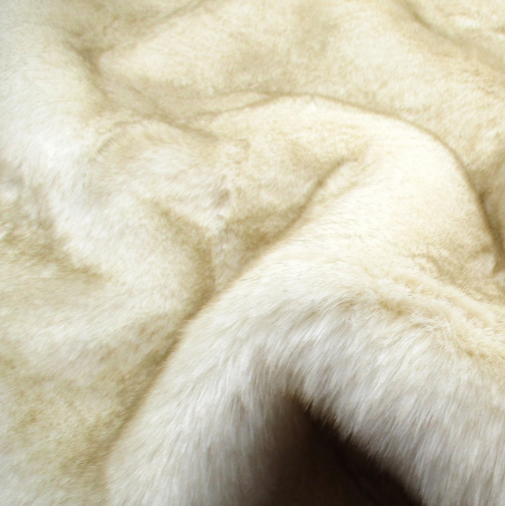 Faux fur scrap Cream beige Chichilla 155*46 cm